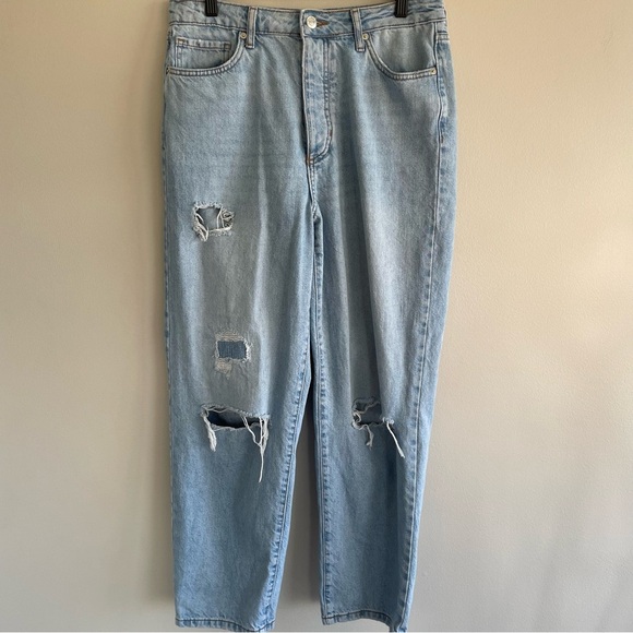 Forever 21 Women's High Waisted Button Fly Distressed Jeans Size 29 - Picture 1 of 11